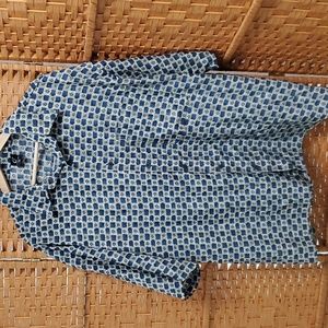 XXL CLAUDIO NUCCI BUTTON DOWN SHORT SLEEVE SHIRT VINTAGE MADE IN RUSSIA